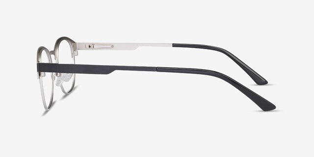 Toledo Black MetalEyeglass Frames from EyeBuyDirect, Side View