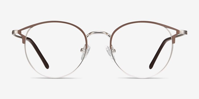 Jive Brown Metal Eyeglass Frames from EyeBuyDirect