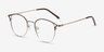 Jive Brown MetalEyeglass Frames from EyeBuyDirect, Angle View