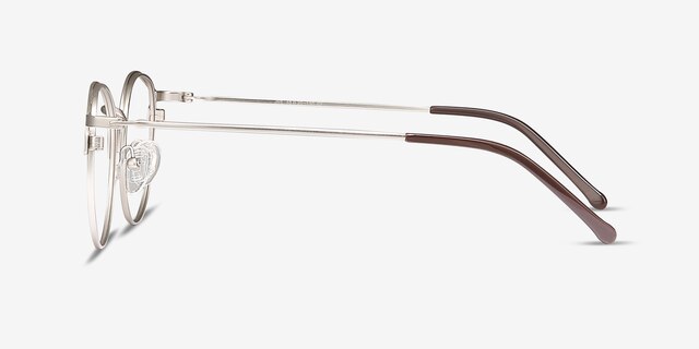Jive Brown MetalEyeglass Frames from EyeBuyDirect, Side View