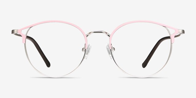 Jive Pink MetalEyeglass Frames from EyeBuyDirect, Front View