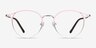 Jive Pink MetalEyeglass Frames from EyeBuyDirect, Front View