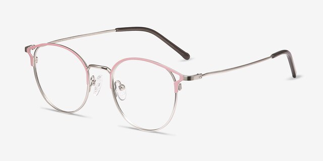 Jive Pink MetalEyeglass Frames from EyeBuyDirect, Angle View