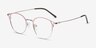 Jive Pink MetalEyeglass Frames from EyeBuyDirect, Angle View