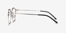 Jive Black & Silver MetalEyeglass Frames from EyeBuyDirect, Side View