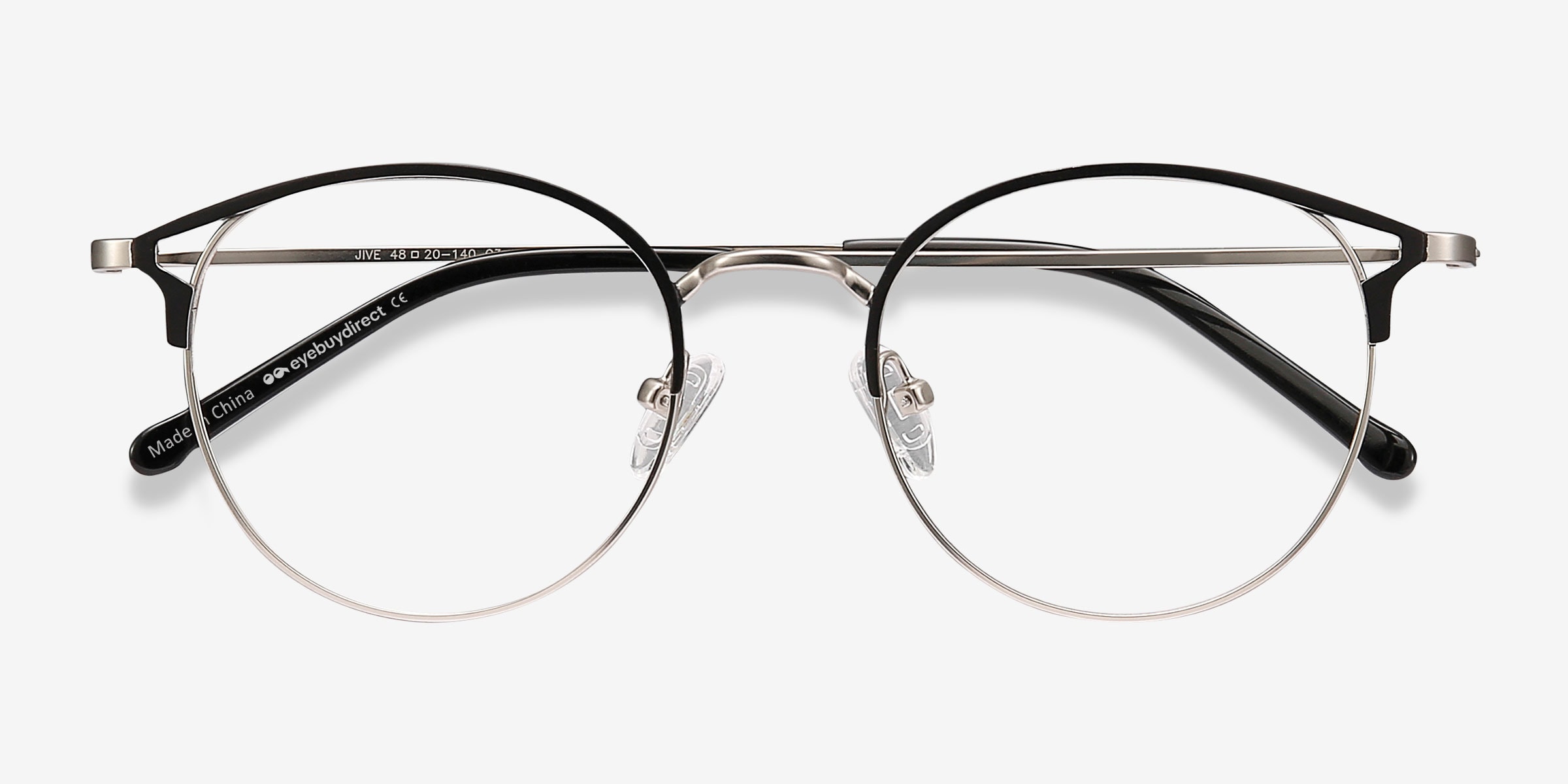 silver rim eyeglasses