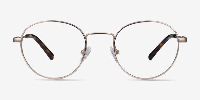 Memento Golden MetalEyeglass Frames from EyeBuyDirect, Front View