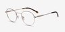 Memento Golden MetalEyeglass Frames from EyeBuyDirect, Angle View