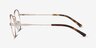 Memento Golden MetalEyeglass Frames from EyeBuyDirect, Side View