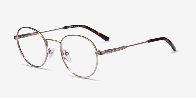 Memento Rose Gold MetalEyeglass Frames from EyeBuyDirect, Angle View