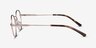 Memento Rose Gold MetalEyeglass Frames from EyeBuyDirect, Side View