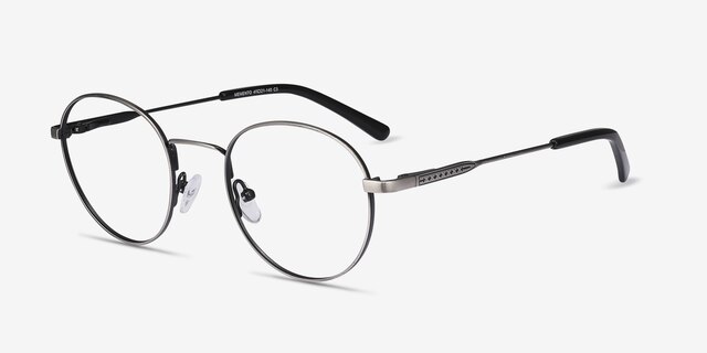 Memento Gunmetal MétalMontures de lunettes de vue d'EyeBuyDirect, Vue d'Angle