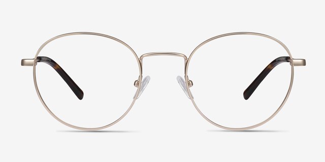 Memento Golden MetalEyeglass Frames from EyeBuyDirect, Front View