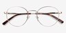 Memento Golden MetalEyeglass Frames from EyeBuyDirect, Closed View