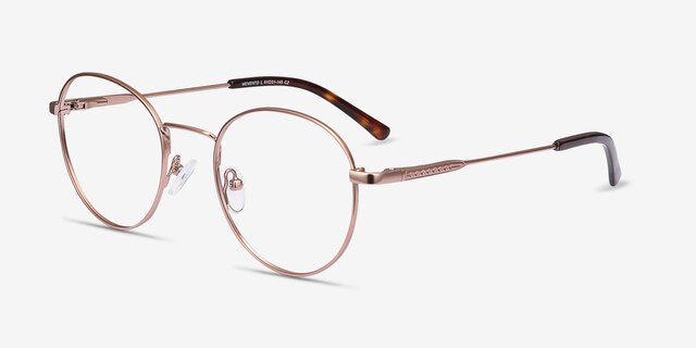 Memento Rose Gold MetalEyeglass Frames from EyeBuyDirect, Angle View