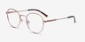 Memento Rose Gold MetalEyeglass Frames from EyeBuyDirect, Angle View
