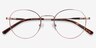Memento Rose Gold MetalEyeglass Frames from EyeBuyDirect, Closed View
