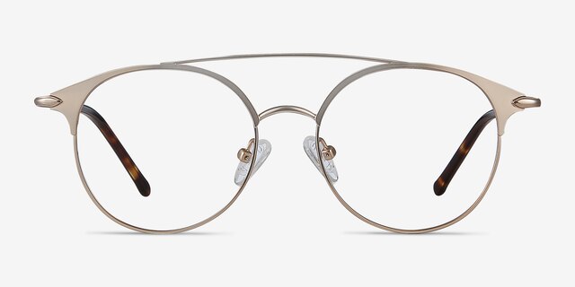 Cosine Rose Gold MetalEyeglass Frames from EyeBuyDirect, Front View