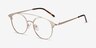 Cosine Rose Gold MetalEyeglass Frames from EyeBuyDirect, Angle View