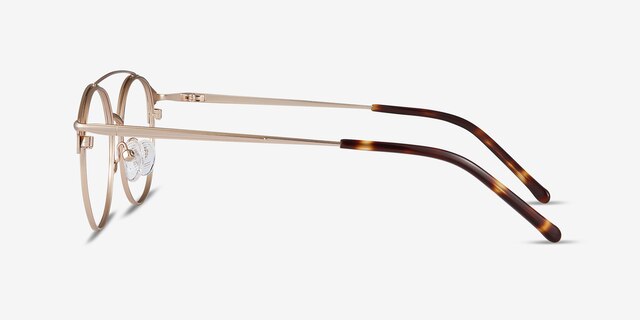 Cosine Rose Gold MetalEyeglass Frames from EyeBuyDirect, Side View