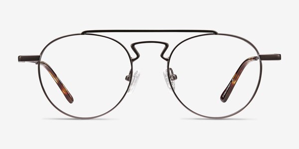Chariot Gunmetal Metal Eyeglass Frames