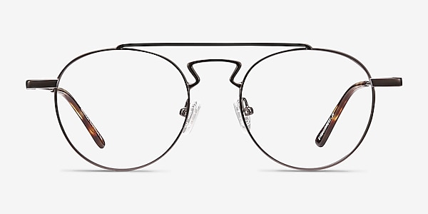Chariot Gunmetal Metal Eyeglass Frames