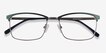 Signal Green MetalEyeglass Frames from EyeBuyDirect, Closed View