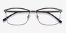 Signal Vert MétalMontures de lunettes de vue d'EyeBuyDirect, Vue Rapprochée