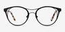 Bravo Black MetalEyeglass Frames from EyeBuyDirect, Front View
