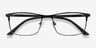 Wit Navy MetalEyeglass Frames from EyeBuyDirect, Closed View