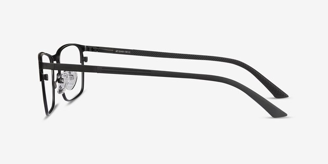 Wit Black MetalEyeglass Frames from EyeBuyDirect, Side View