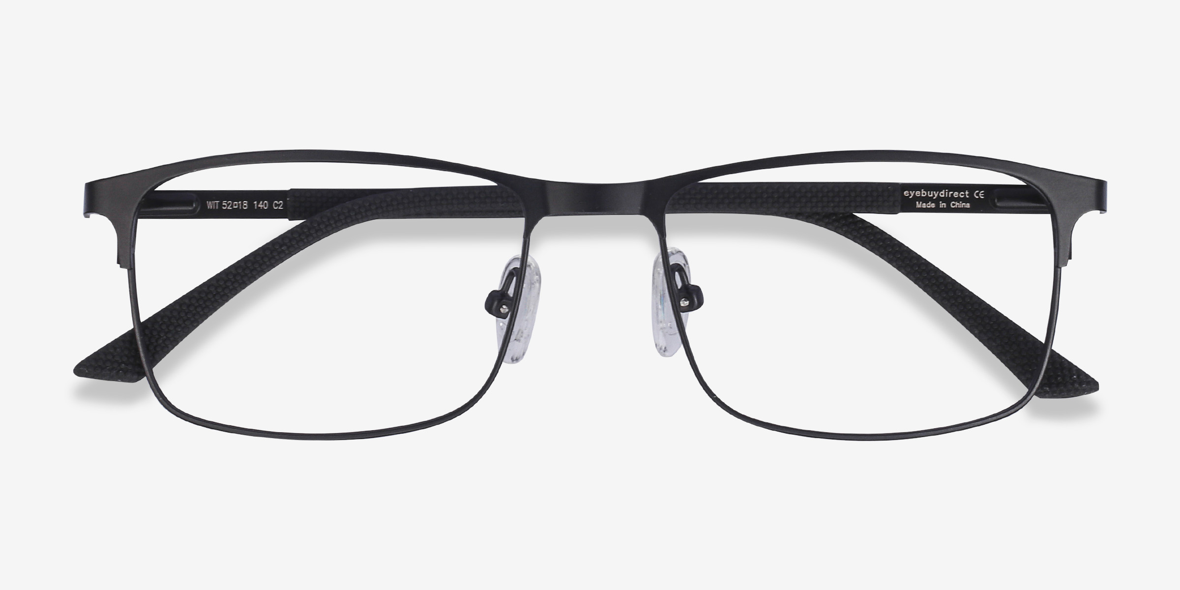 Wit Rectangle Black Full Rim Eyeglasses | Eyebuydirect