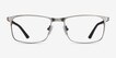 Wit Gunmetal MetalEyeglass Frames from EyeBuyDirect, Front View