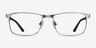 Wit Gunmetal MetalEyeglass Frames from EyeBuyDirect, Front View