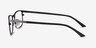 Wit Gunmetal MetalEyeglass Frames from EyeBuyDirect, Side View