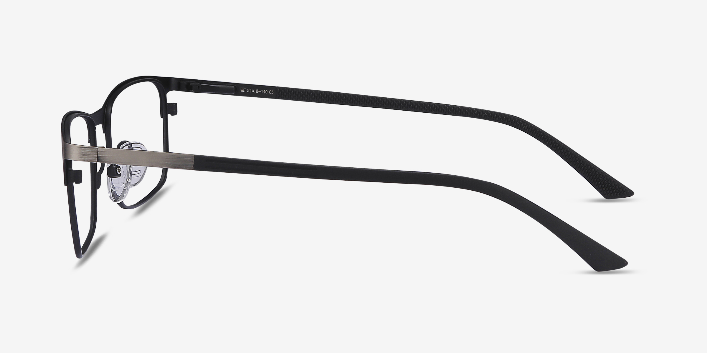 Wit Rectangle Gunmetal Full Rim Eyeglasses | Eyebuydirect Canada