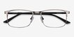 Wit Gunmetal MetalEyeglass Frames from EyeBuyDirect, Closed View