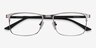 Wit Gunmetal MetalEyeglass Frames from EyeBuyDirect, Closed View