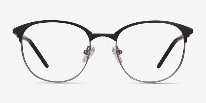 Perceive Black Gunmetal Métal Montures de lunettes de vue d'EyeBuyDirect