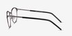 Perceive Black Gunmetal MetalEyeglass Frames from EyeBuyDirect, Side View