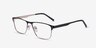 Media Black MetalEyeglass Frames from EyeBuyDirect, Angle View