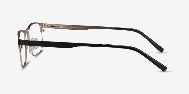 Media Black MetalEyeglass Frames from EyeBuyDirect, Side View