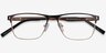 Media Black MetalEyeglass Frames from EyeBuyDirect, Closed View