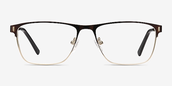 Media Brun Métal Montures de lunettes de vue