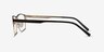 Media Brown MetalEyeglass Frames from EyeBuyDirect, Side View