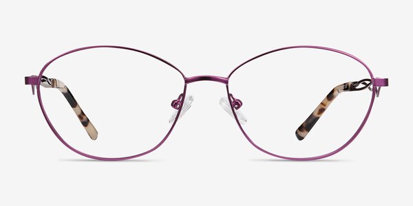 Helix Purple Metal Eyeglass Frames
