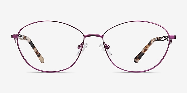 Helix Purple Metal Eyeglass Frames