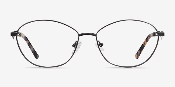 Helix Black Metal Eyeglass Frames