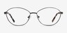 Helix Black MetalEyeglass Frames from EyeBuyDirect, Front View