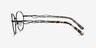 Helix Black MetalEyeglass Frames from EyeBuyDirect, Side View